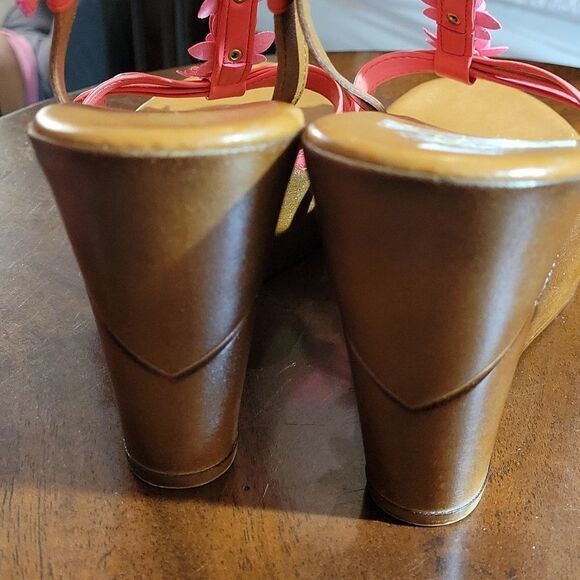 ZOLIA CONTASA ITALIAN SHOEMAKERS WEDGE STYLE OPEN TOE ANKLE STRAP WOMEN SANDAL - Picture 9 of 14